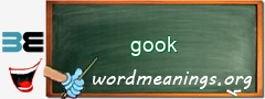 WordMeaning blackboard for gook